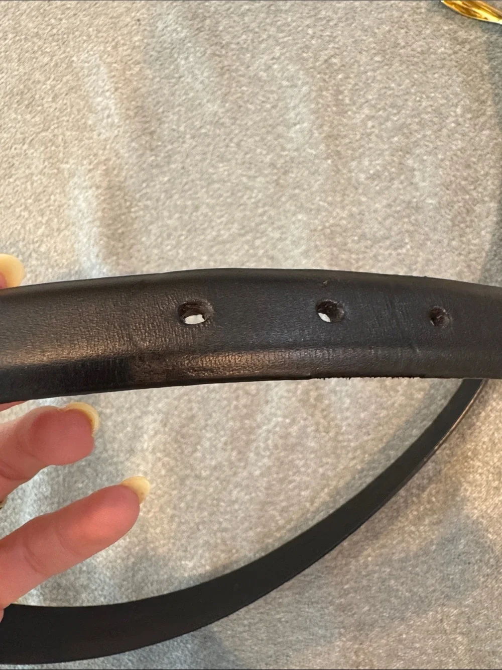 Madewell Triple Leather Keeper Belt | Black | Small - Picture 7 of 8